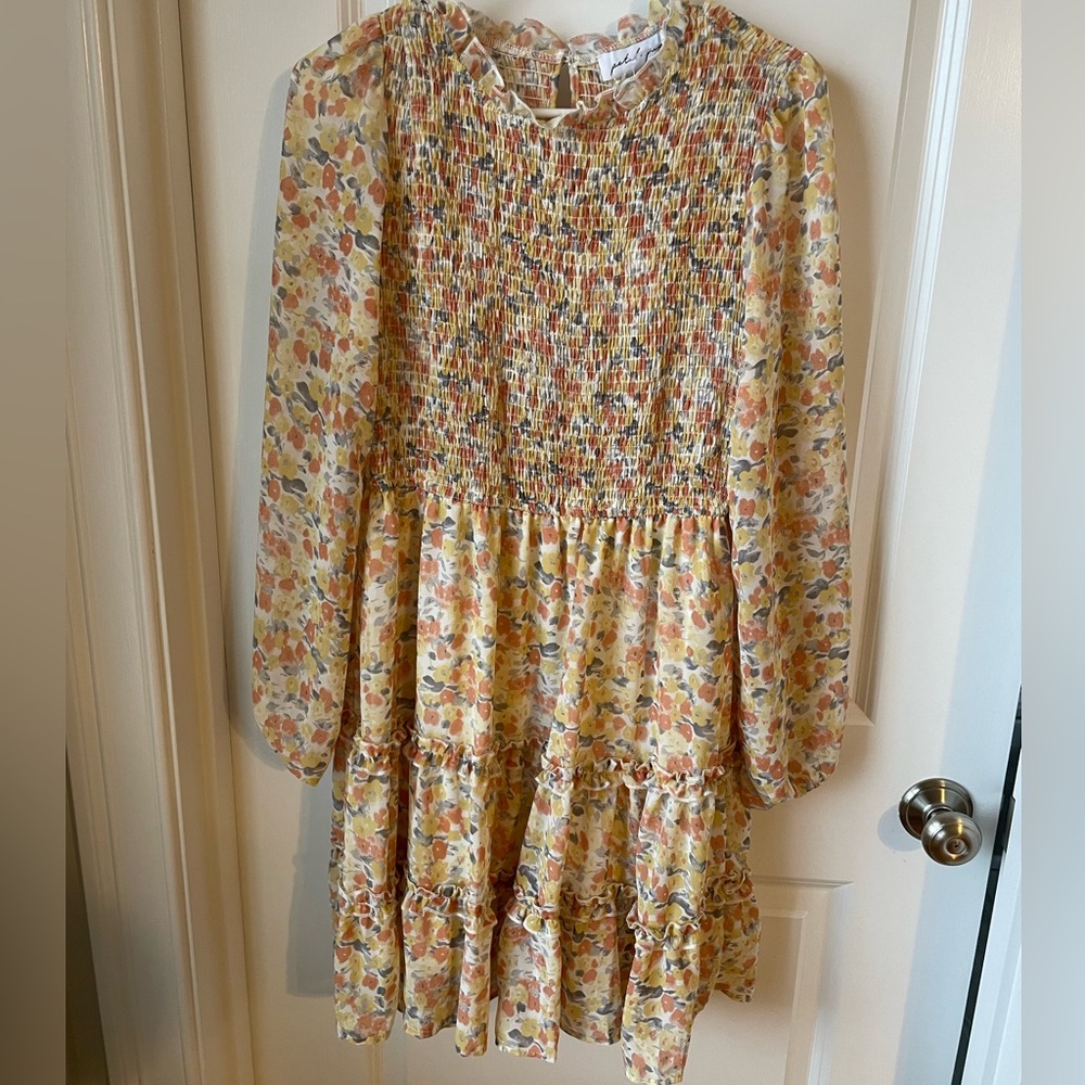 Petal & Pup Long Sleeve Yellow Dress- NWT - Picture 1 of 7